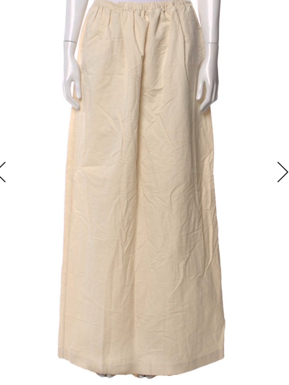 Beare Park Women's Cream Maxi Skirt with Elastic Waist